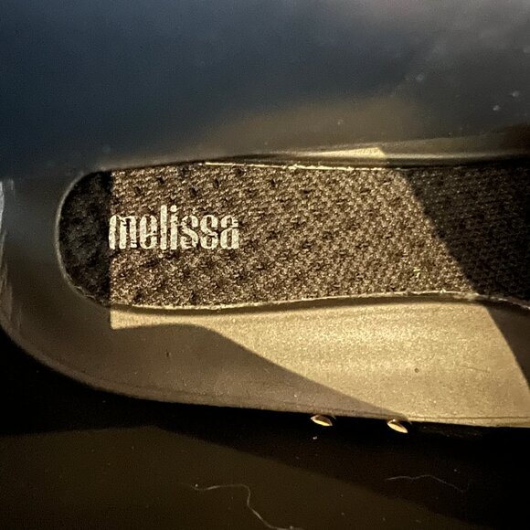 MELISSA Black Coturno Ad Combat Boots NEW 40/9 - Picture 8 of 8